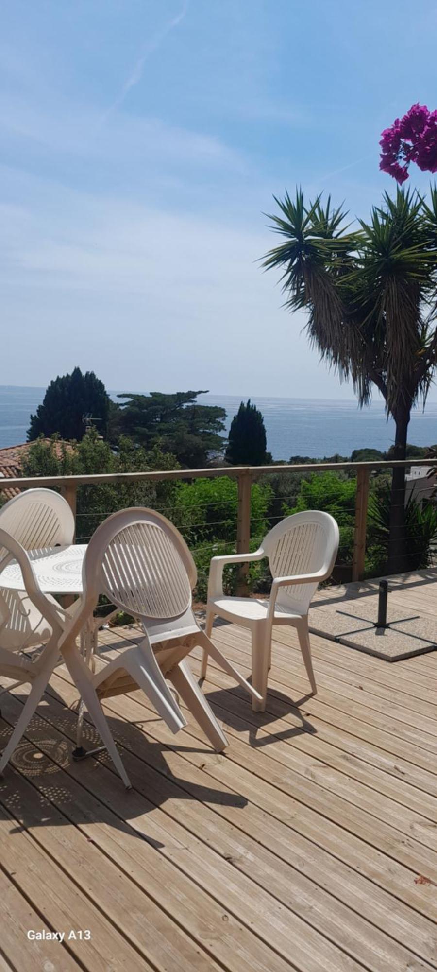 F3 Rdc Villa Vue Mer 180 Face A La Pointe De Giens Carqueiranne Exteriör bild